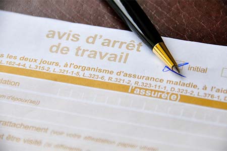 Fiche arrêt de travail